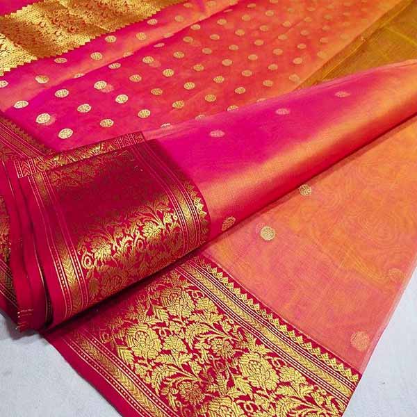 chanderi lightweight silk saree