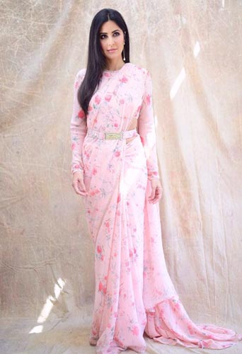 Katrina Kaif's simple saree wearing style
