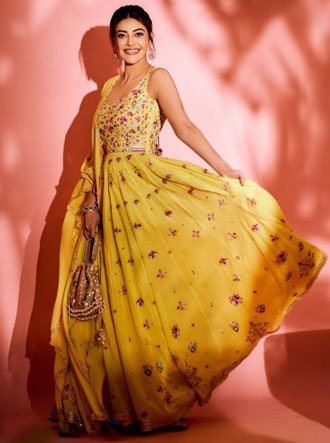 Navratri outfit yellow