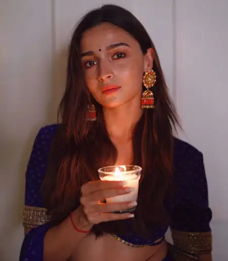 Alia Bhatt Diwali earrings