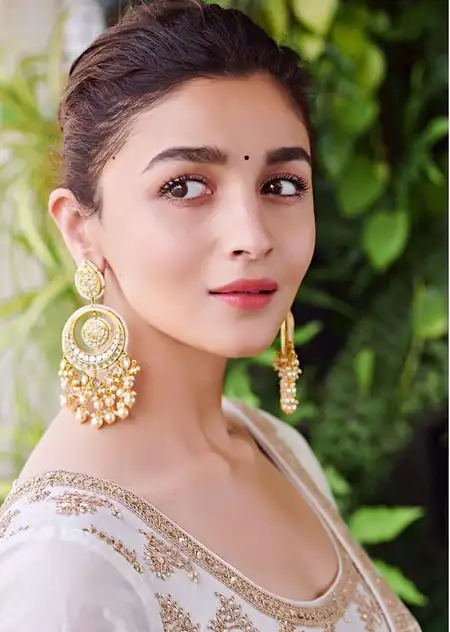 Alia Bhatt gold coin earrings