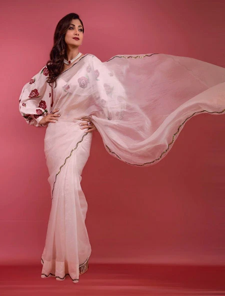 Shilpa Shetty in floral saree