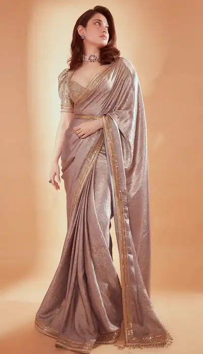 Tamanna's modern saree look
