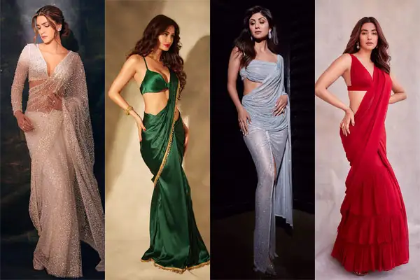 party wear saree ideas and designs
