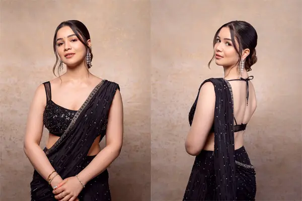 Read more about the article Sara Tendulkar Redefines Party Elegance in the Ultimate Black Saree