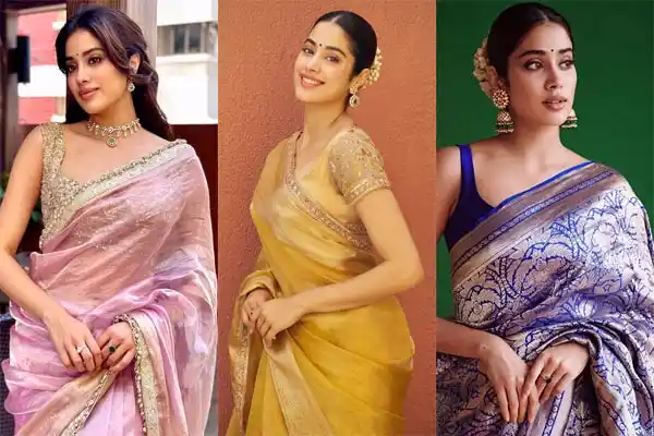 Read more about the article Janhvi Kapoor’s Stunning Saree Looks Set the Trend for Wedding Season