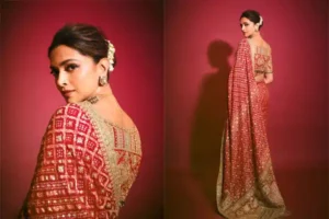 Read more about the article Deepika Padukone Dazzles in Red Bandhini Saree at Anant Ambani’s Pre-Wedding Ceremony